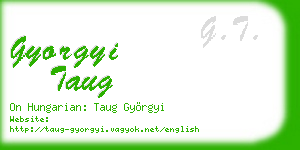 gyorgyi taug business card